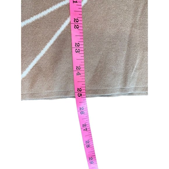 ALFANI Women's XL Mock-Neck Striped Sweater in Camel Tan - Picture 11 of 12